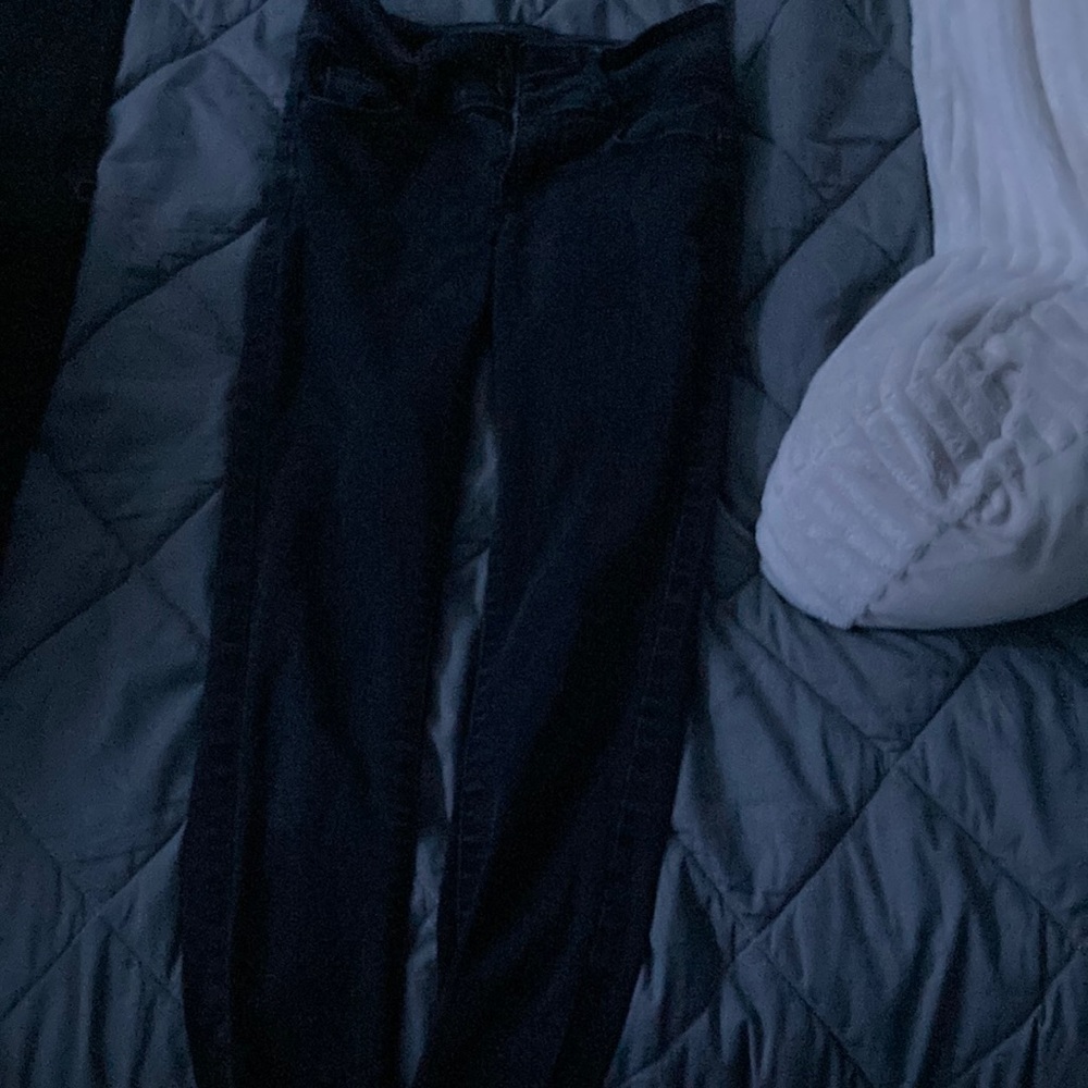 Black jeans with no rips